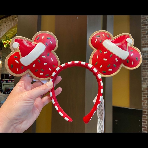 ✨ NWT Disney Christmas Sugar Cook Mickey Ears ✨ - Picture 4 of 10